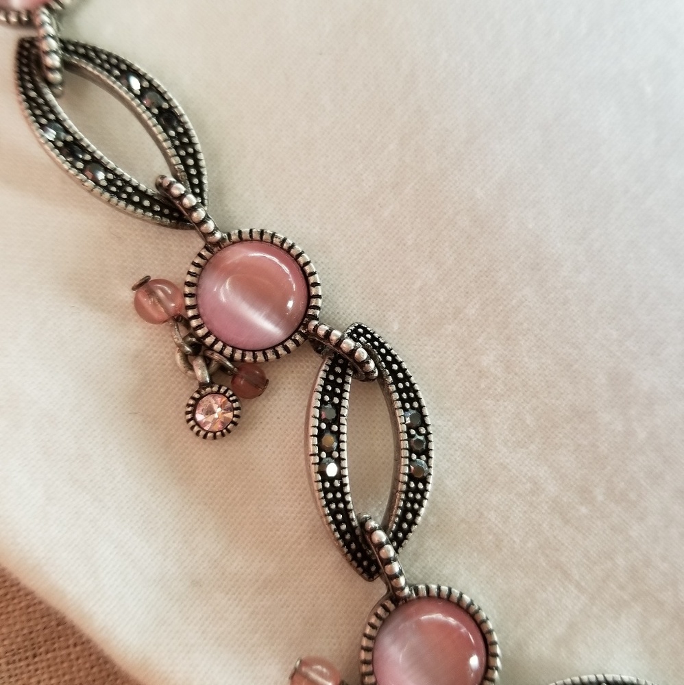 Pewter & Hematite Necklace and Earrings